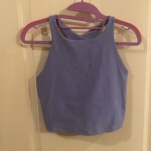 Beyond Yoga tank top bra, Medium, Heather Blue